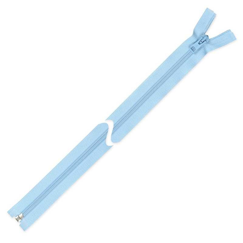 Zamek błyskawiczny 50 cm do kurtki Błękitny