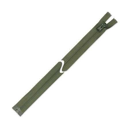 Zamek błyskawiczny 70 cm do kurtki Zielony Oliwka