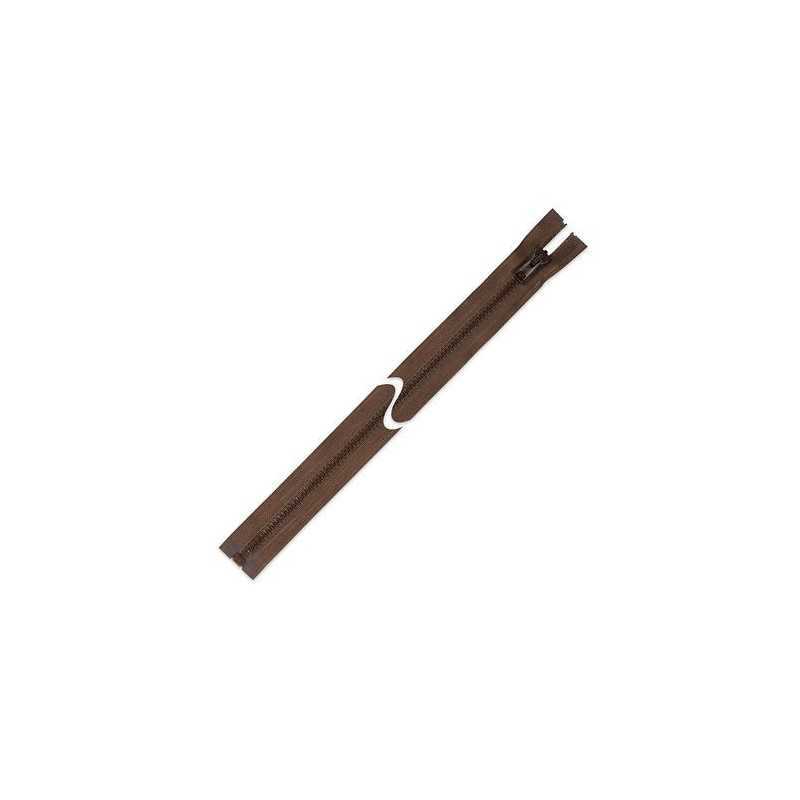 Zamek błyskawiczny 75 cm do kurtki Brązowy