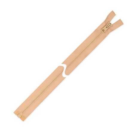 Zamek błyskawiczny 40 cm do kurtki Beżowy