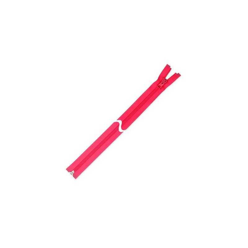 Zamek błyskawiczny 55 cm do kurtki Różowy