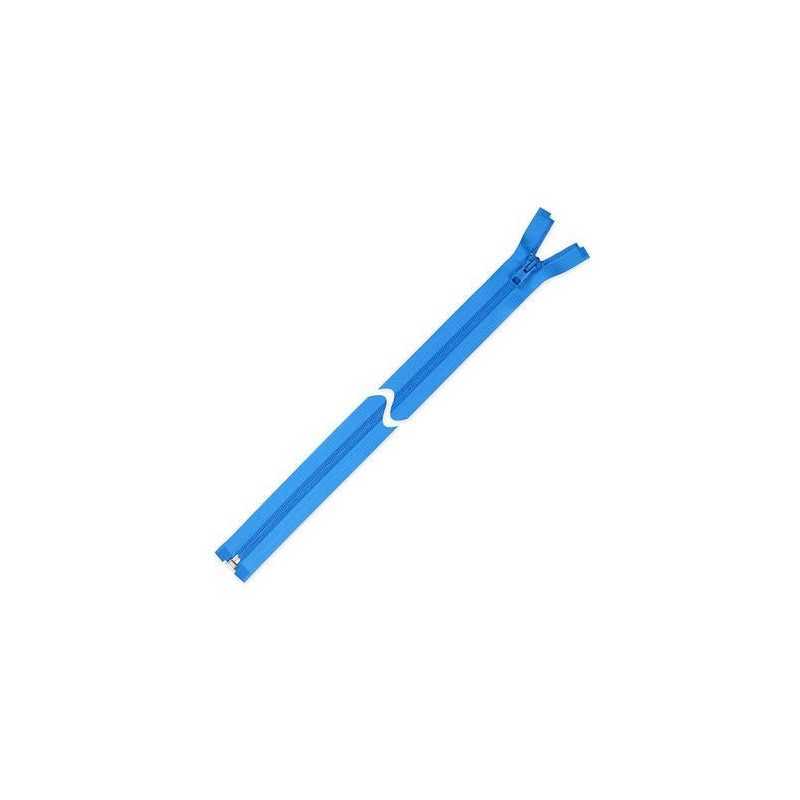 Zamek błyskawiczny 45 cm do kurtki Niebieski