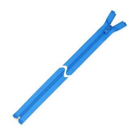 Zamek błyskawiczny 55 cm do kurtki Niebieski