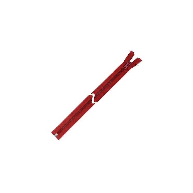 Zamek błyskawiczny 75 cm do kurtki Bordowy