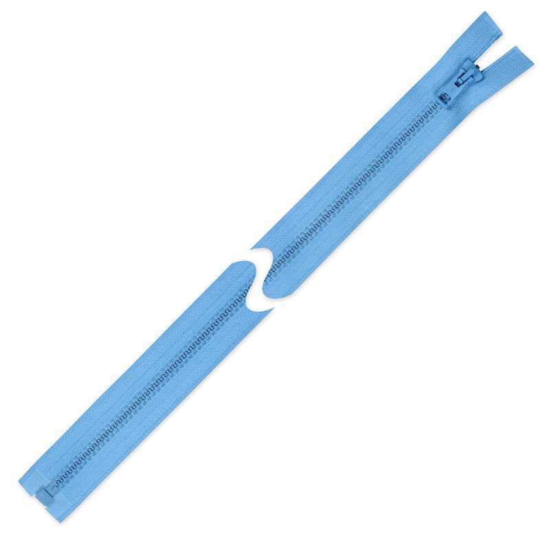 Zamek błyskawiczny 50 cm do kurtki Błękitny
