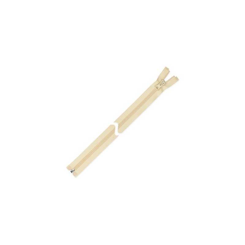 Zamek błyskawiczny 45 cm do kurtki Beżowy Ecru