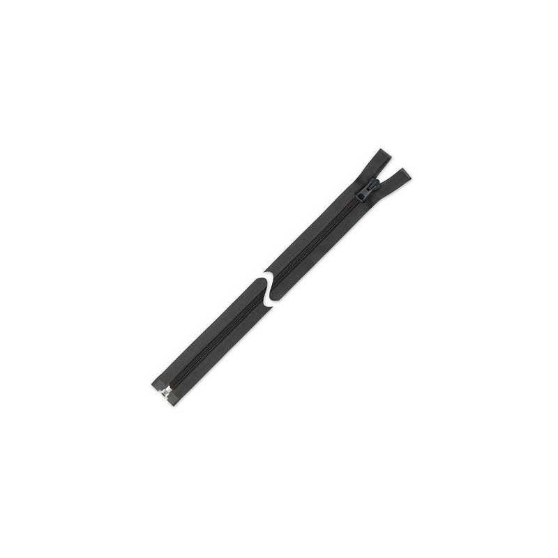 Zamek błyskawiczny 55 cm do kurtki Popielaty Antracyt