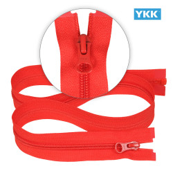 Zamek błyskawiczny 75 cm spiralny 5 mm do kurtki zimowej czerwony Ykk