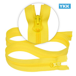 Zamek błyskawiczny 80 cm spiralny 5 mm do kurtki zimowej żółty Ykk