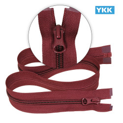 Zamek błyskawiczny 70 cm spiralny 5 mm do kurtki zimowej bordowy Ykk