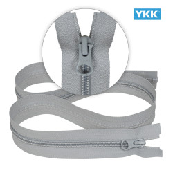 Zamek błyskawiczny 70 cm spiralny 5 mm do kurtki zimowej popielaty jasny Ykk