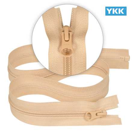 Zamek błyskawiczny 65 cm spiralny 5 mm do kurtki zimowej beżowy jasny Ykk