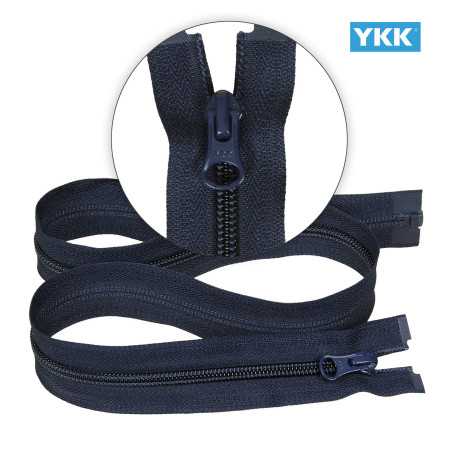 Zamek błyskawiczny 65 cm spiralny 5 mm do kurtki zimowej granatowy Ykk