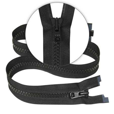 Zamek błyskawiczny 65 cm plastikowy 8 mm do kurtki motocyklowej Ykk