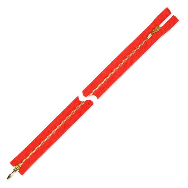 Zamek błyskawiczny 60 cm metalowy dwusuwakowy złoty srebrny lub ciemny srebrny