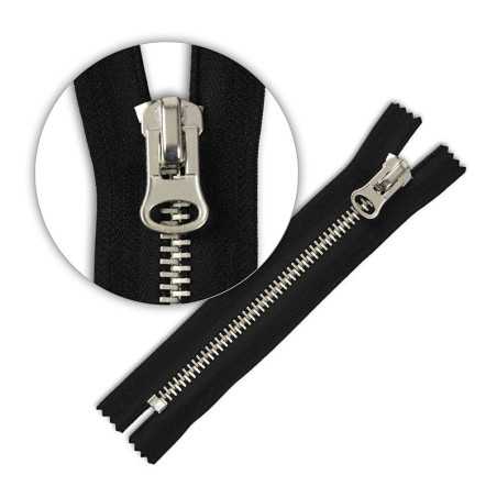 Zamek błyskawiczny 16 cm metalowy gruby Srebrny
