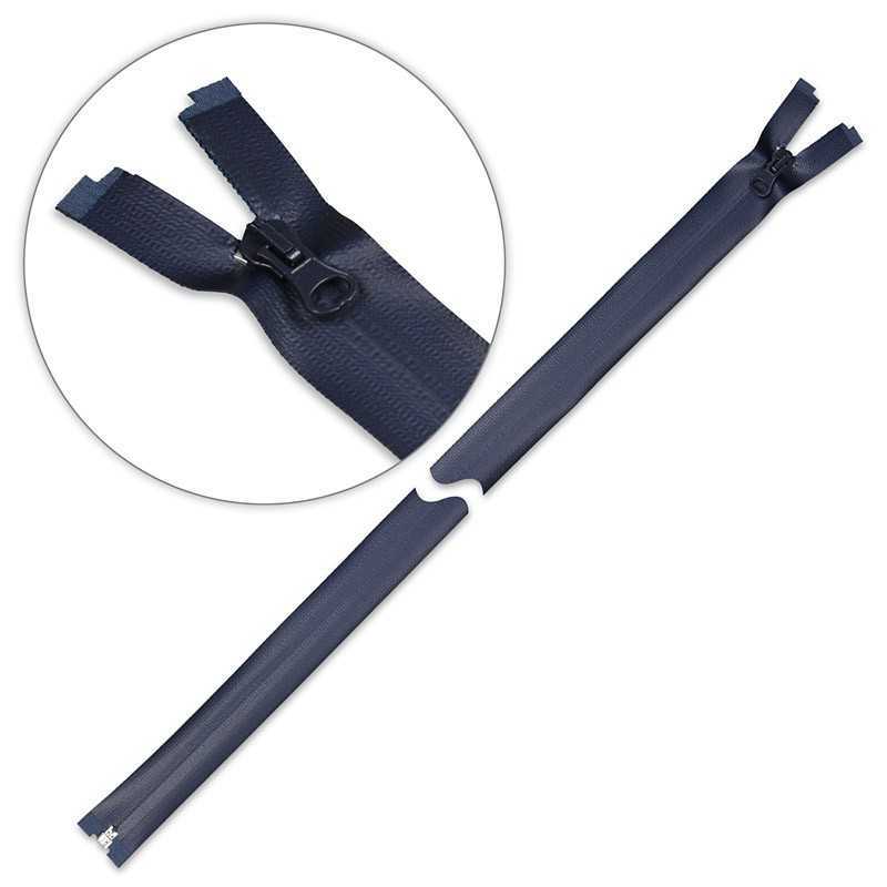 Zamek wodoszczelny 70 cm spiralny rozdzielczy Granat