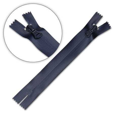 Zamek wodoszczelny 18 cm spiralny nierozdzielczy Granat