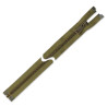 Zamek błyskawiczny 85 cm gruby rozdzielczy Oksydowany Zielony-Khaki