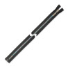 Zamek błyskawiczny 65 cm kostkowy rozdzielczy Czarny - Tęczowy imitujący metal