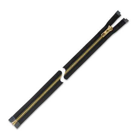 Zamek błyskawiczny 65 cm metalowy gruby Złoty