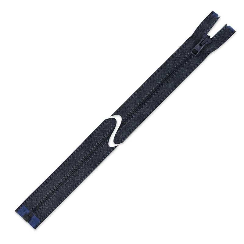 Zamek błyskawiczny 45 cm kostkowy do kurtki zimowej granatowy