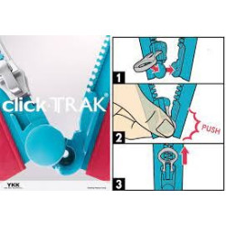 Zamek błyskawiczny 75 cm do kurtki Click Trak Ykk ŁATWE ZAPINANIE